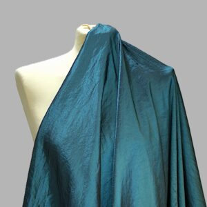 Froissé Stropicciato in Nylon Petrolio