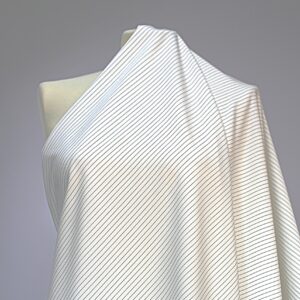 Twill in Poliestere Elasticizzato Anti-stiro Bianco