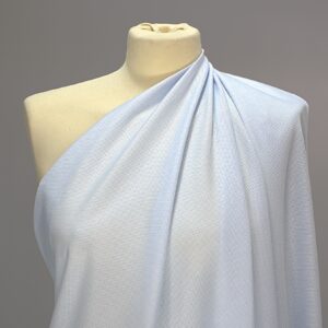 Tessuto Piquet di Puro Cotone Azzurro Semi Traforato