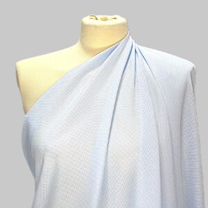 Tessuto Piquet di Puro Cotone Azzurro