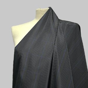 Elegante Microfibra di Poliestere Nero