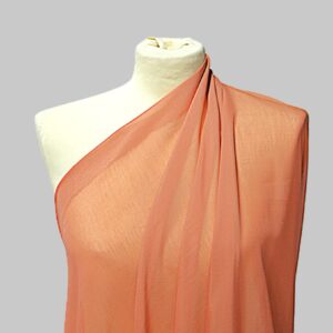Magnifico Voile di Seta Cotone Rosa