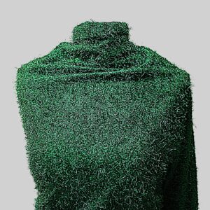 Morbida Pelliccetta di Poliestere Verde Brillante
