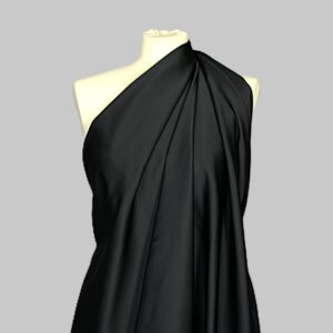 Elegante Duchesse di Poliestere Nero Lucido
