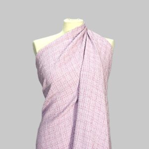 Chanel Style di Viscosa Poliestere Rosa Lilla