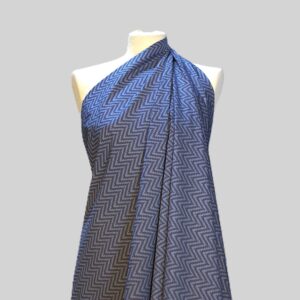 Nuovo Tessuto Operato di Cotone Blu Azzurro